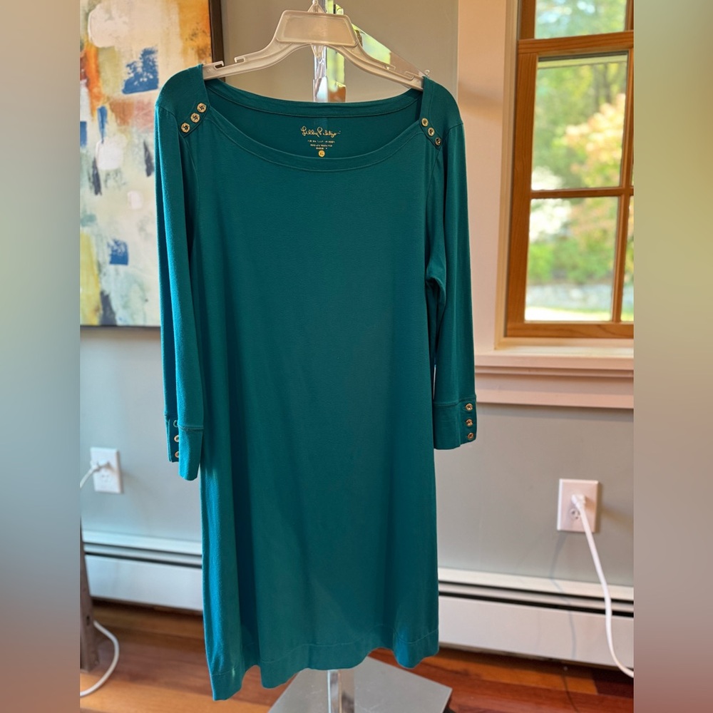 Lilly Pulitzer Teal Long Sleeve Dress